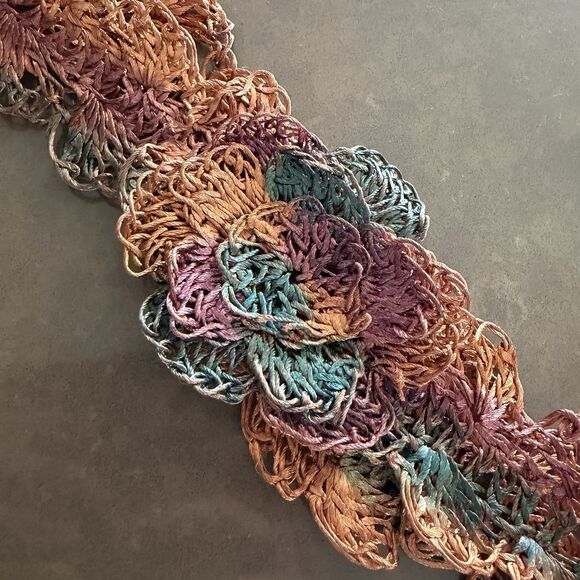 Vintage Copper Color Hand Made Original Belt Hammered Woven Wire Boho Festival main image 6